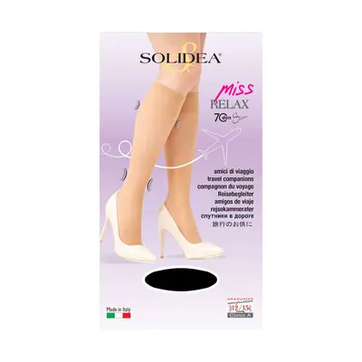Solidea Miss Relax 70Den Sheer Compression Socks 12 15mmHg 2M Dark Blue