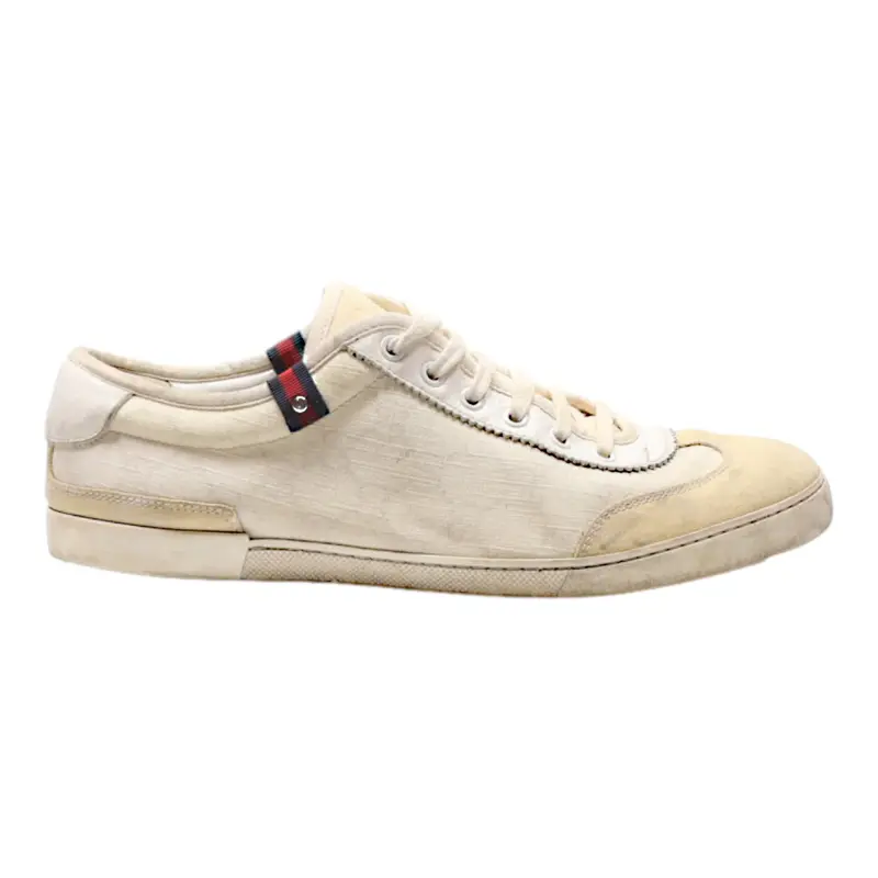 GUCCI Sneaker Trainers Beige Synthetic Mens UK 7