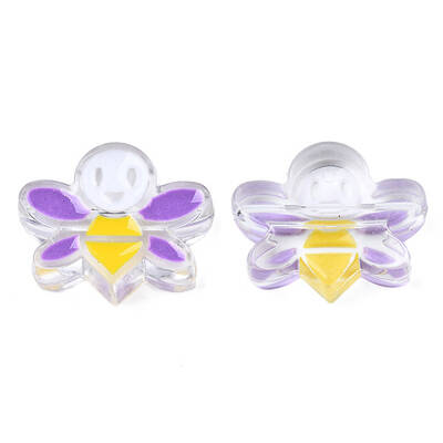 Transparent Acrylic Enamel Beads