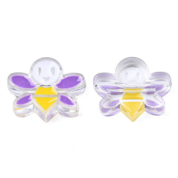 Transparent Acrylic Enamel Beads