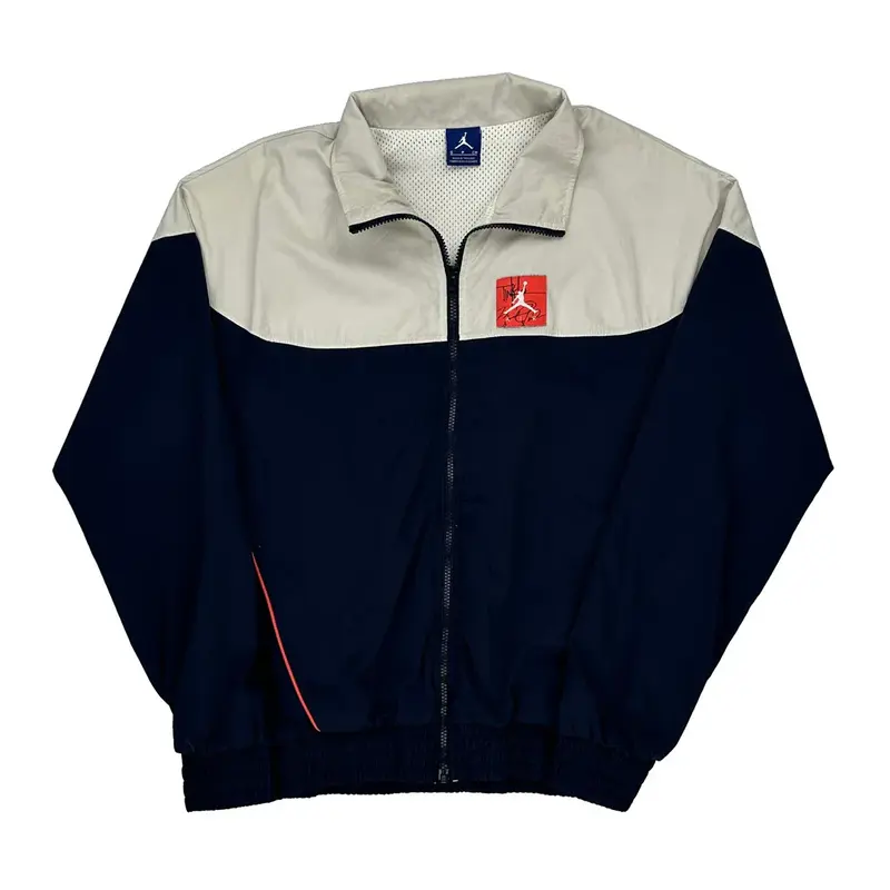 Nike Air Jordan Graphic Track Jacket - Small Navy Polyester