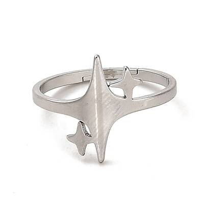 Non-Tarnish 304 Stainless Steel Adjustable Ring