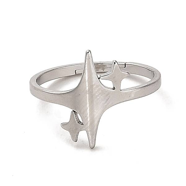 Non-Tarnish 304 Stainless Steel Adjustable Ring