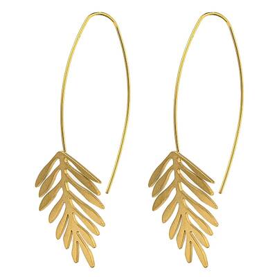 Ion Plating(IP) 304 Stainless Steel Earrings for Women