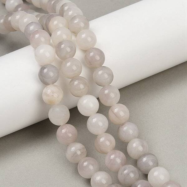 Natural Pink Rabbit Hair Rutilated Quartz Beads Strands