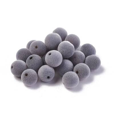 Flocky Acrylic Beads