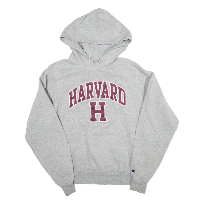 CHAMPION Harvard Womens Grey Hoodie USA S