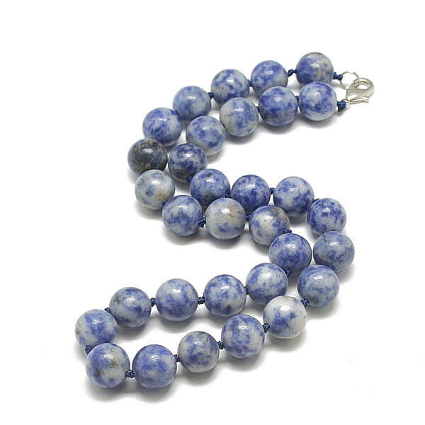 Natural Blue Spot Jasper Beaded Necklaces