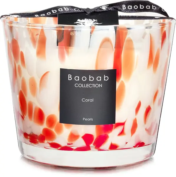 Baobab Collection Pearls Coral scented candle 10 cm