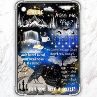 Raven Cardstock Clear Case Insert for Kindle | Smutty Dark Romance Book Lover Gift | Bookish Stickers for Kindle | Kindle Dec...