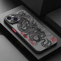 Suitable for iPhone16 15 14 13 12 11PRO MAX PLUS fashion dragon theme mobile phone case, made of durable silicone design with...