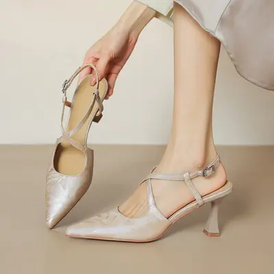 CHIKO Rivka Pointy Toe Stiletto Slingback Shoes