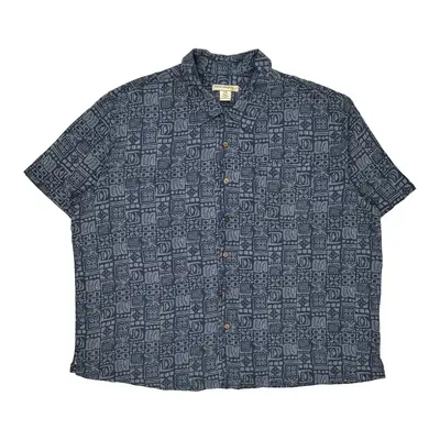 Island Passport Shirt - 2XL Blue Cotton