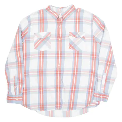 LEVI'S Mens Shirt White Check Long Sleeve 2XL