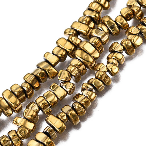 Electroplate Non-magnetic Synthetic Hematite Beads Strands