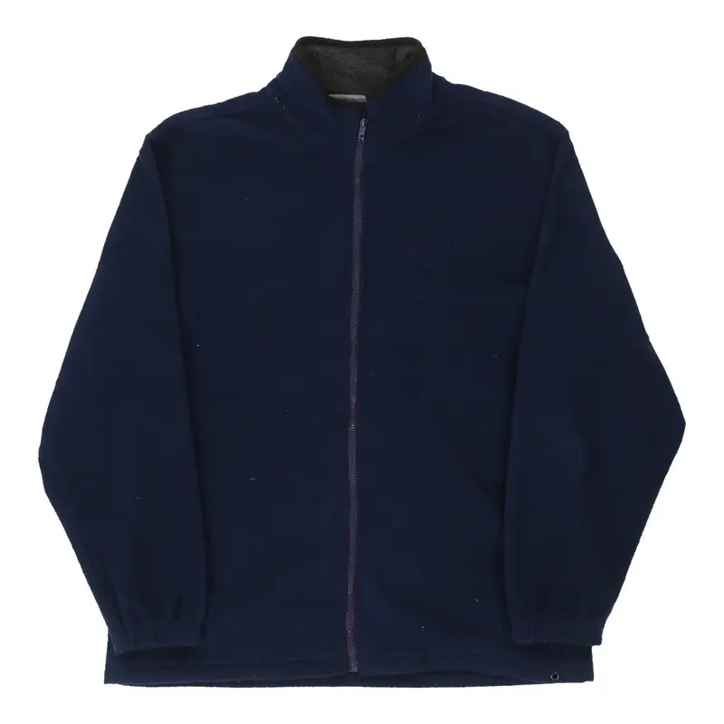 Vintage Izod Fleece - Large Blue Polyester