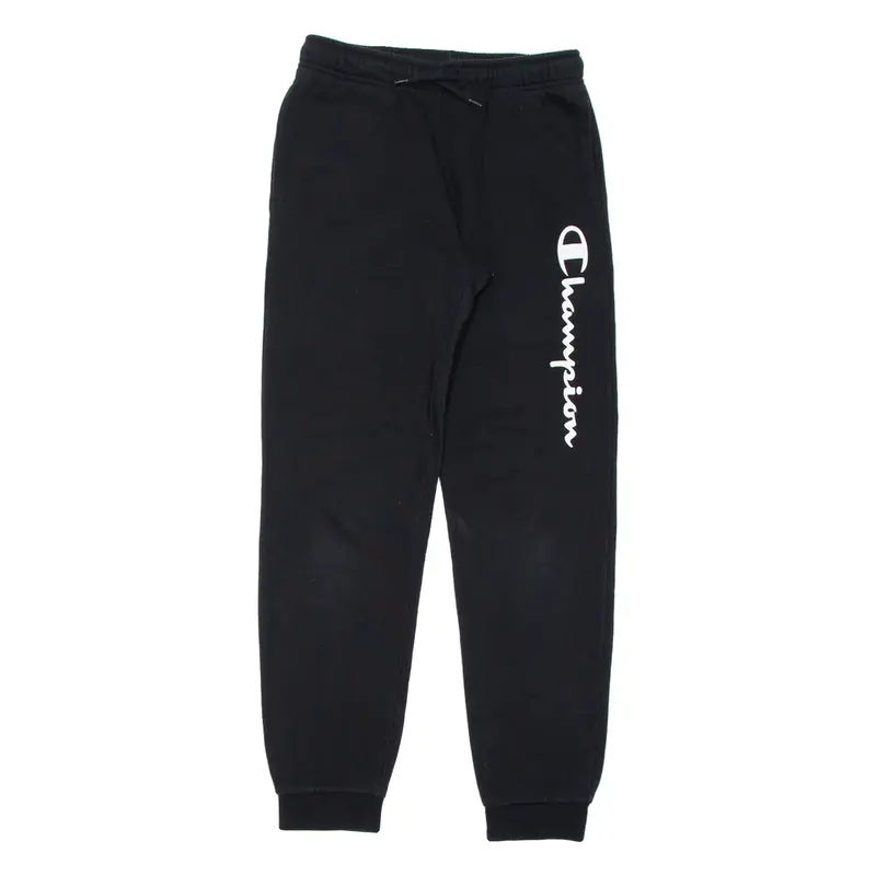 CHAMPION Girls Joggers Black Tapered L W24 L27