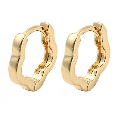 Brass Hoop Earrings for Women