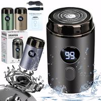 Electric Beard Trimmer, Waterproof Portable Beard Shaver with Accessories, Rechargeable Beard Trimmer for Men, Great for Trav...