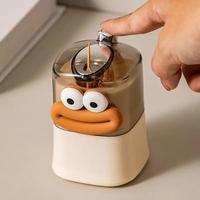 Cute Cartoon Design Automatic Toothpick Dispenser, 1 Count Creative Toothpick Holder, Toothpick Storage Box for Home & Restau...