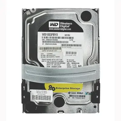 672625-001 HP 1TB 6Gb/s SATA 7200 3.5-inch 32MB Hard Drive