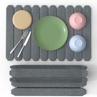 Large Stone Dish Drying Mat for Kitchen Counter, Collapsible Fast Drying Dish Mats