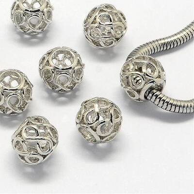 Alloy European Beads