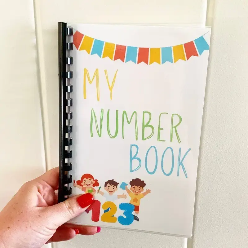 Number learning activity book