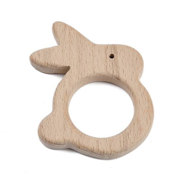 Natural Beech Wooden Baby Teething Toys