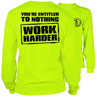 Entitled - Long Sleeve Hi-Vis T-Shirt