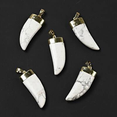 Natural Howlite Pendants