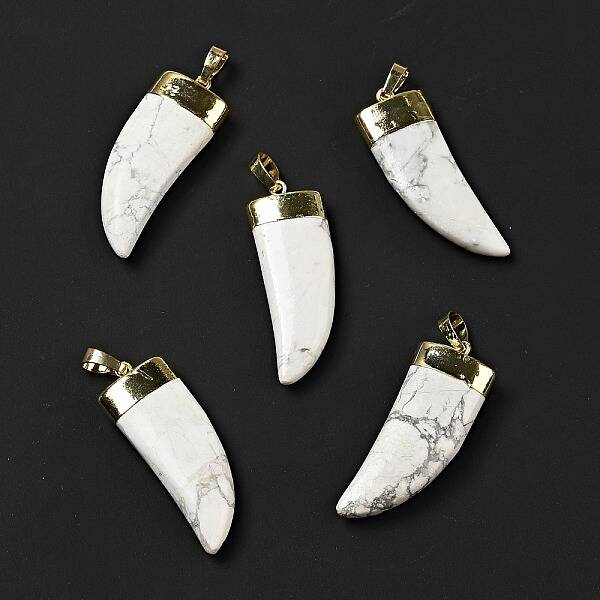 Natural Howlite Pendants
