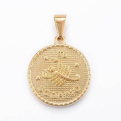 Real 18K Gold Plated 304 Stainless Steel Pendants