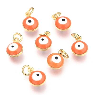 Brass Enamel Beads