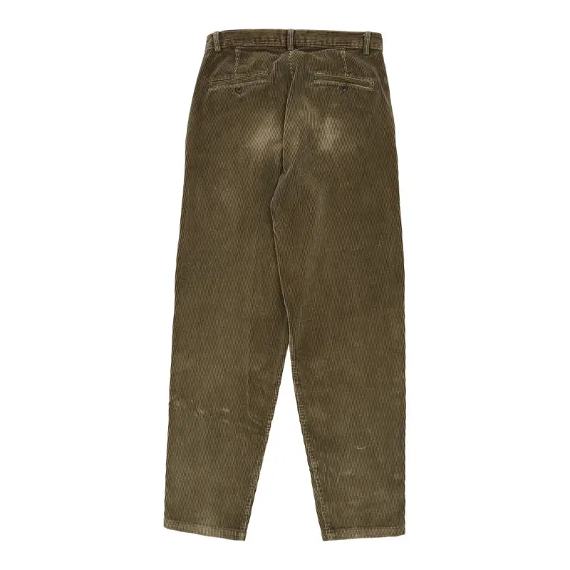 Unbranded Cord Trousers - 30W 32L Khaki Cotton