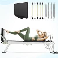 Foldable Pilates Reformer Machine for Home Gym | 400LB Capacity & Adjustable Resistance (Springs + Cords) | Professional Equi...