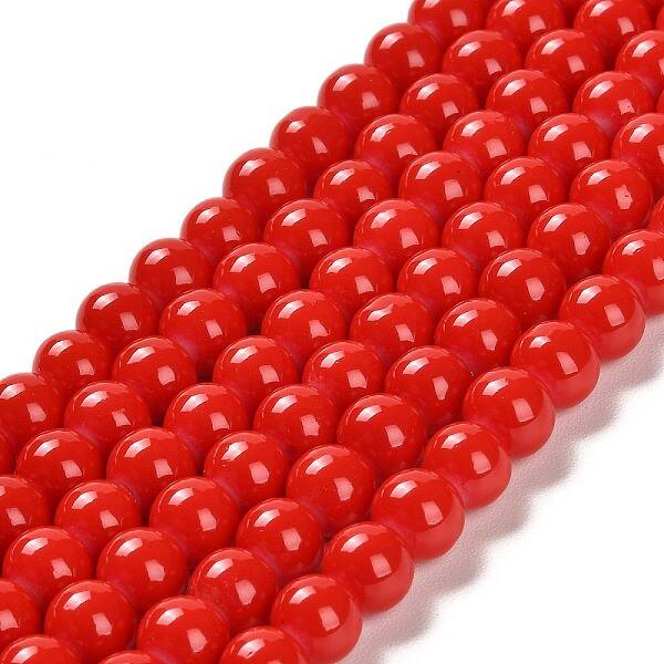 Painted Glass Bead Strands