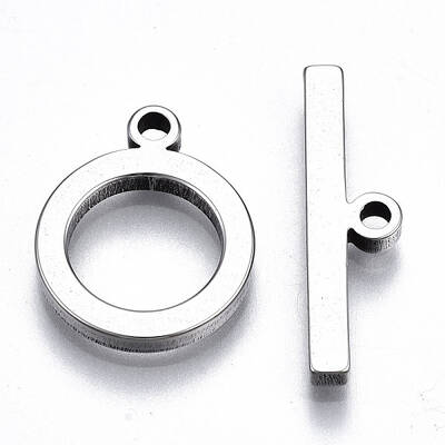Non-Tarnish 201 Stainless Steel Toggle Clasps