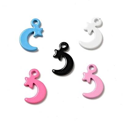 Spray Painted 201 Stainless Steel Charms