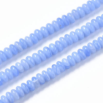 Synthetic Blue Lace Agate Beads Strands