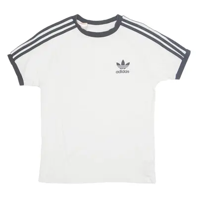 ADIDAS ORIGINALS Boys T-Shirt White 11-12Y