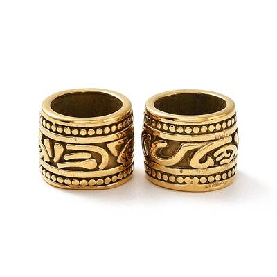 Ion Plating(IP) 304 Stainless Steel Spacer Beads