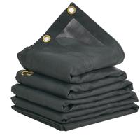 VEVOR Dump Truck Mesh Tarp, PVC Coated Black Heavy Duty Cover with 5.5\
