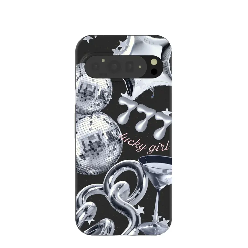 Black Cosmic Luck Google Pixel 9 Pro XL Case