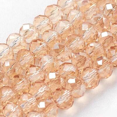 Electroplate Glass Beads Strands