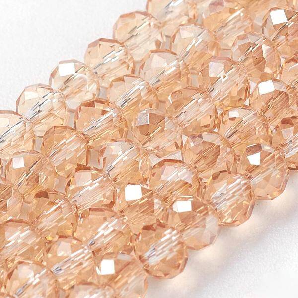 Electroplate Glass Beads Strands