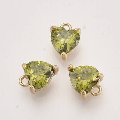 Brass Cubic Zirconia Charms