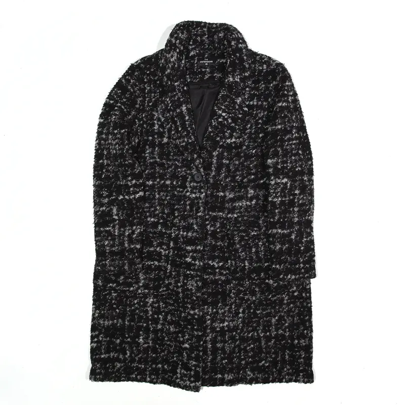 C&A OUTERWEAR Overcoat Jacket Black Womens M