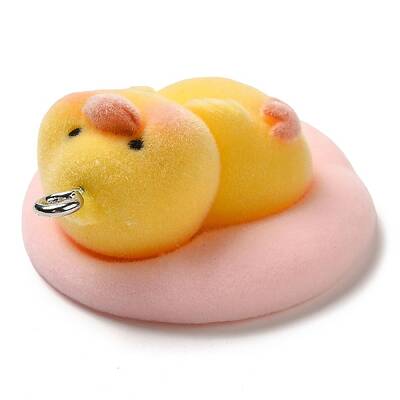 Flocking Resin Sleeping Pendants