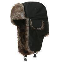 Cozy Chic Winter Wonderland Hat: Faux Fur Reflective Aviator Trapper Cap - Stay Warm & Safe on Snowy Adventures